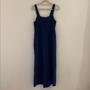 Madewell Navy jumpsuit wide leg